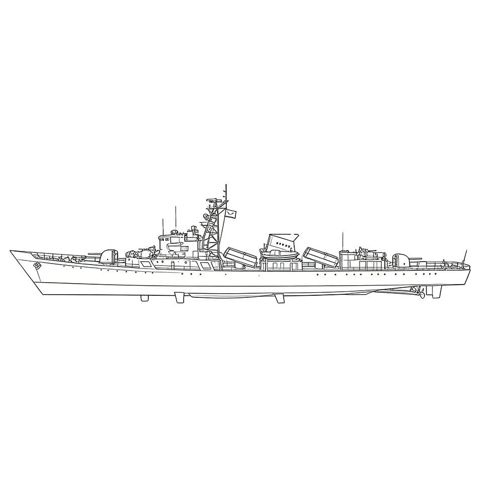 MRY-SFW Jianghu I-Class Frigate Model Kit (SSC200180S) - 1:200