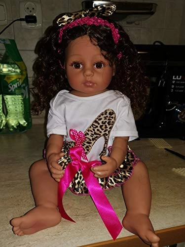 Reborn Baby Doll - 22 inch Silicone Vinyl African American