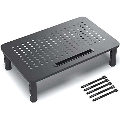 EVOOMI Back Saver Monitor Stand - 2 Pack Hexagonal Steel