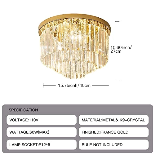Crystal Chandelier - warm white cool white