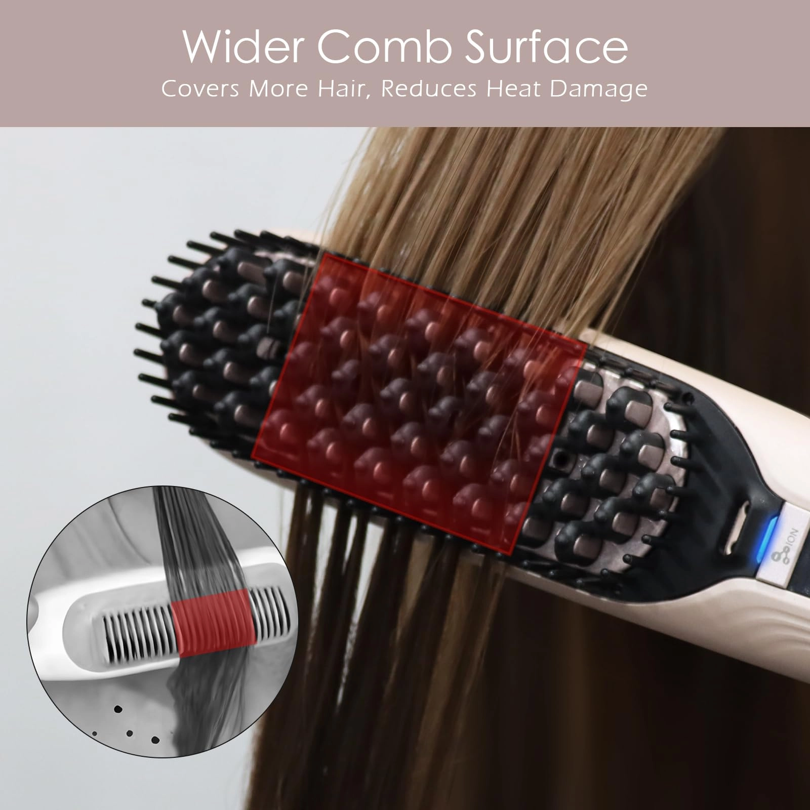 Steam Hair Straightener Brush