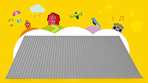 Classic Grey Baseplate (10701) - 48 x 48 studs