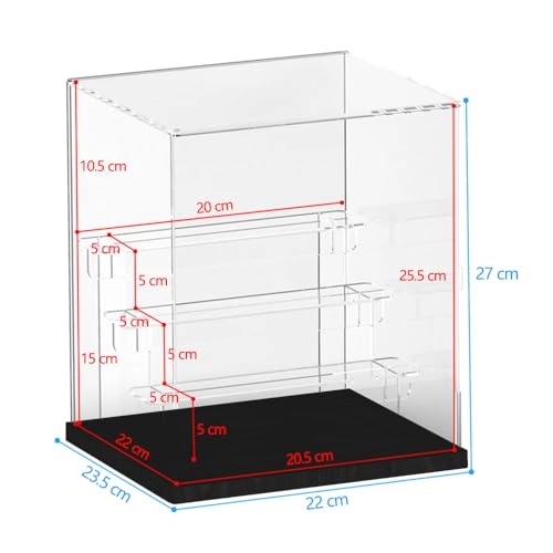 4 Tier Clear Acrylic Display Case - 1