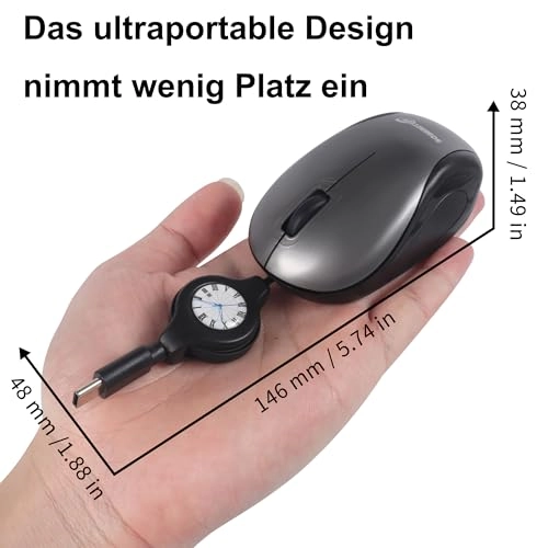Mini USB C Wired Mouse - USB