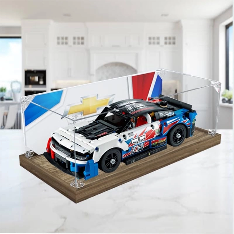 Clear Acrylic Display Case (42153) - for Lego Technic Wood Bottom+background