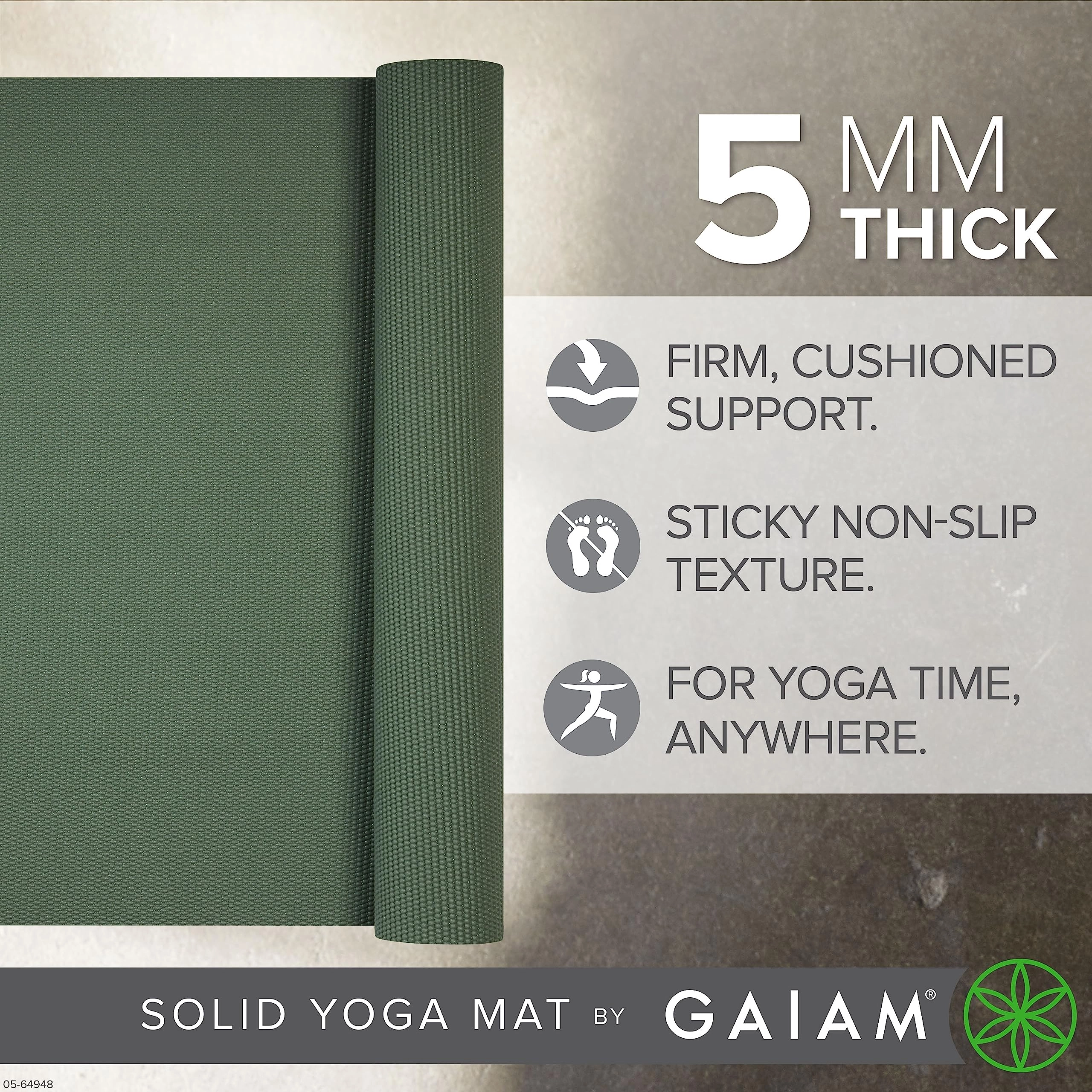 Yoga Mat - Polyvinyl Chloride 5mm