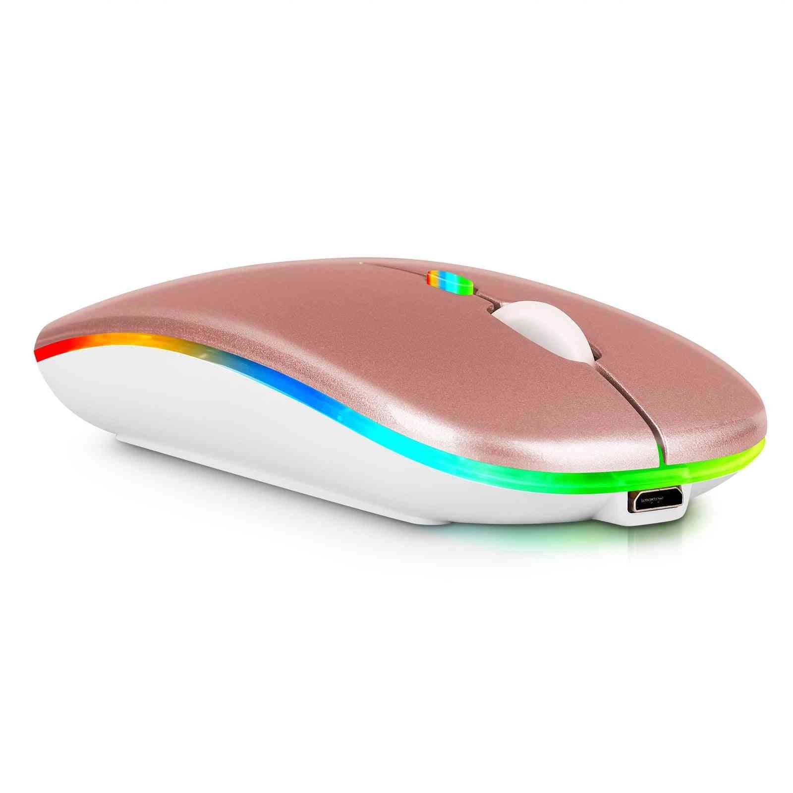 2.4GHz Rechargeable Wireless LED Mouse - Bluetooth