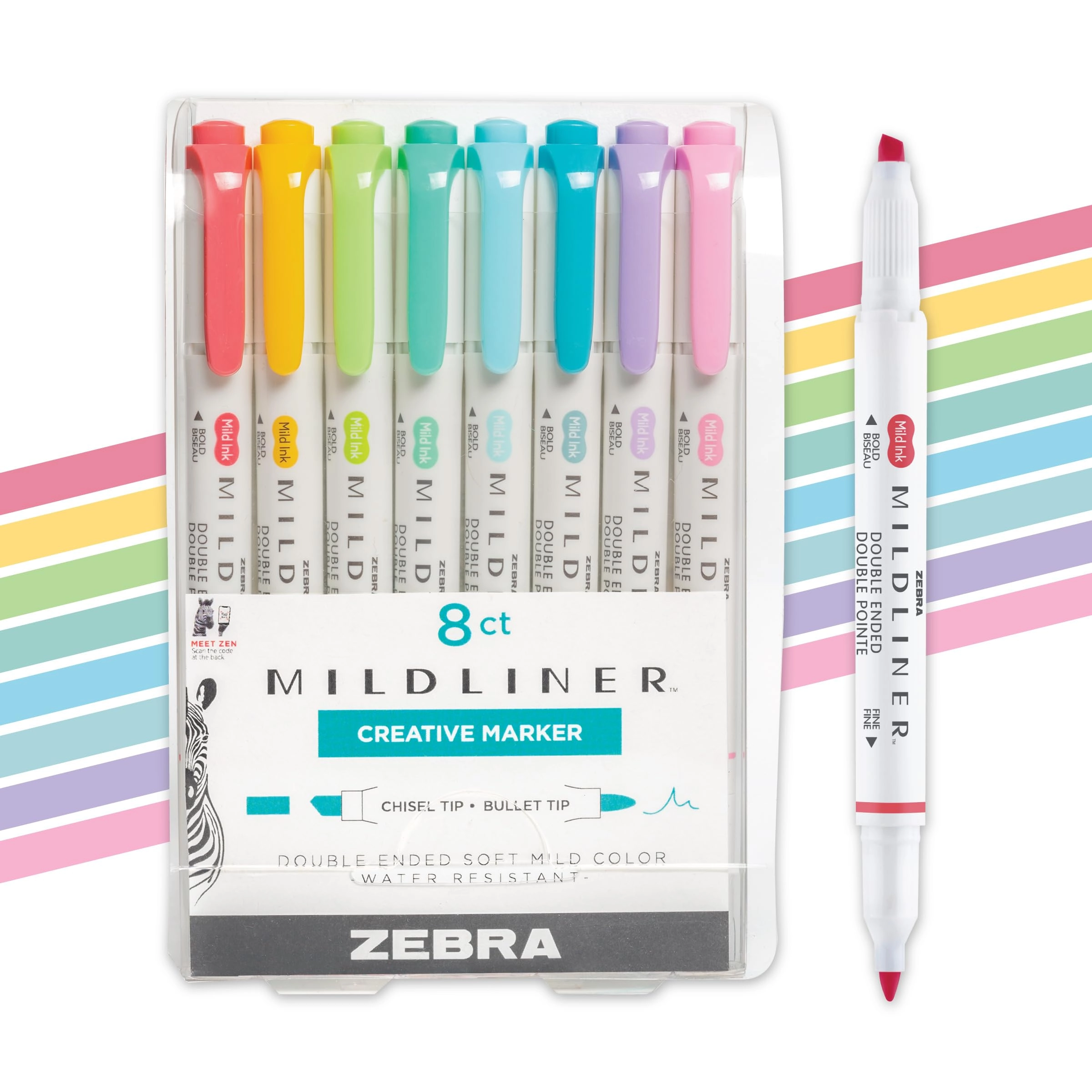 Zebra Pen Mildliner - Assorted Chisel