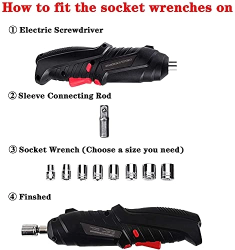 Electric Screwdriver Set - 1.3E+3 Milliamp Hours