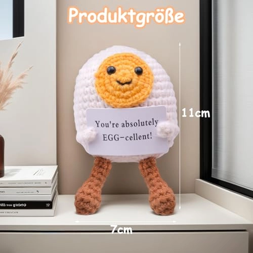 Pocket Hug Egg - Crochet 5 x 4 x 1.62 cm