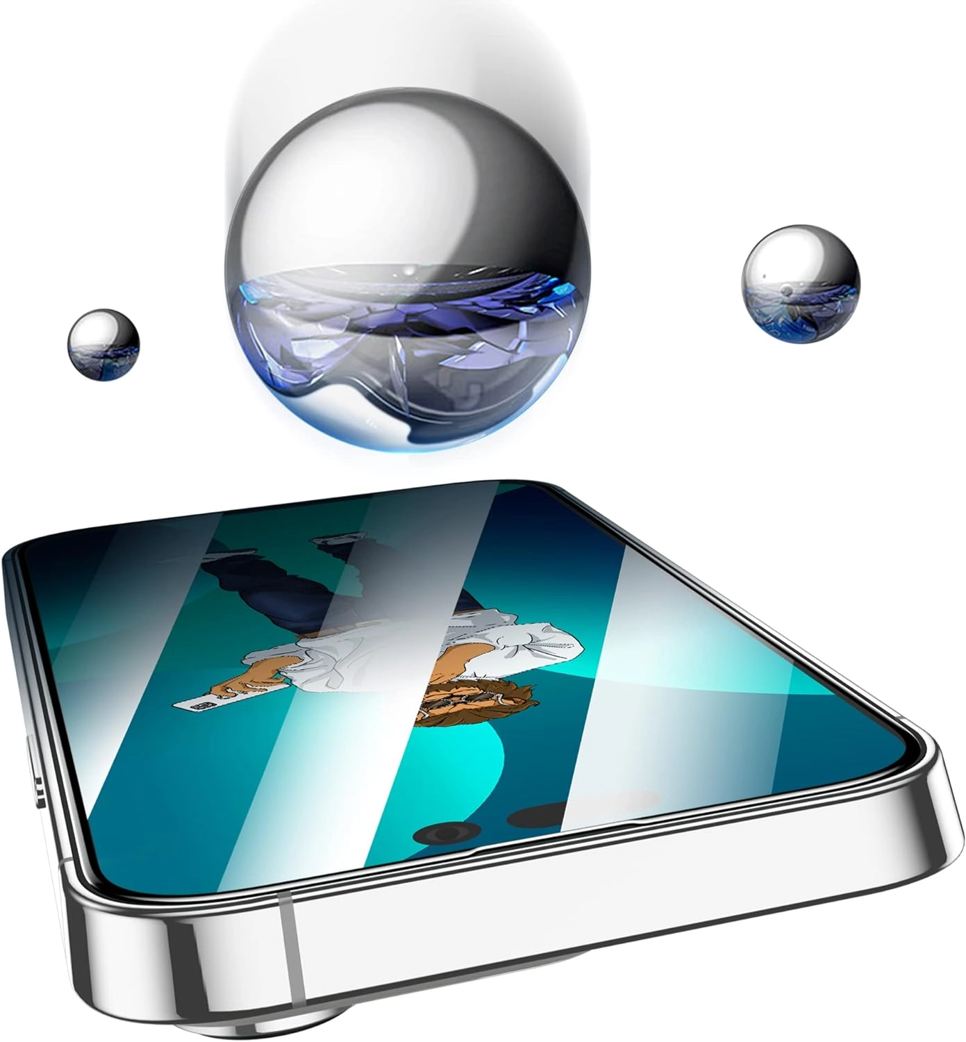 9H Clear Glass Screen Protector for iPhone 14 Pro Max
