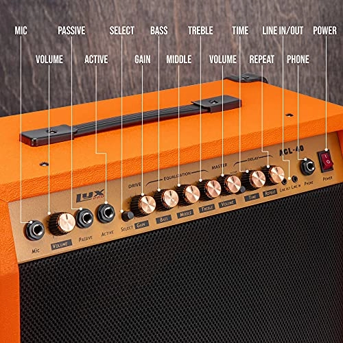 Electric Guitar Amplifier - 40W 8” 4-Ohm Solid State Combo