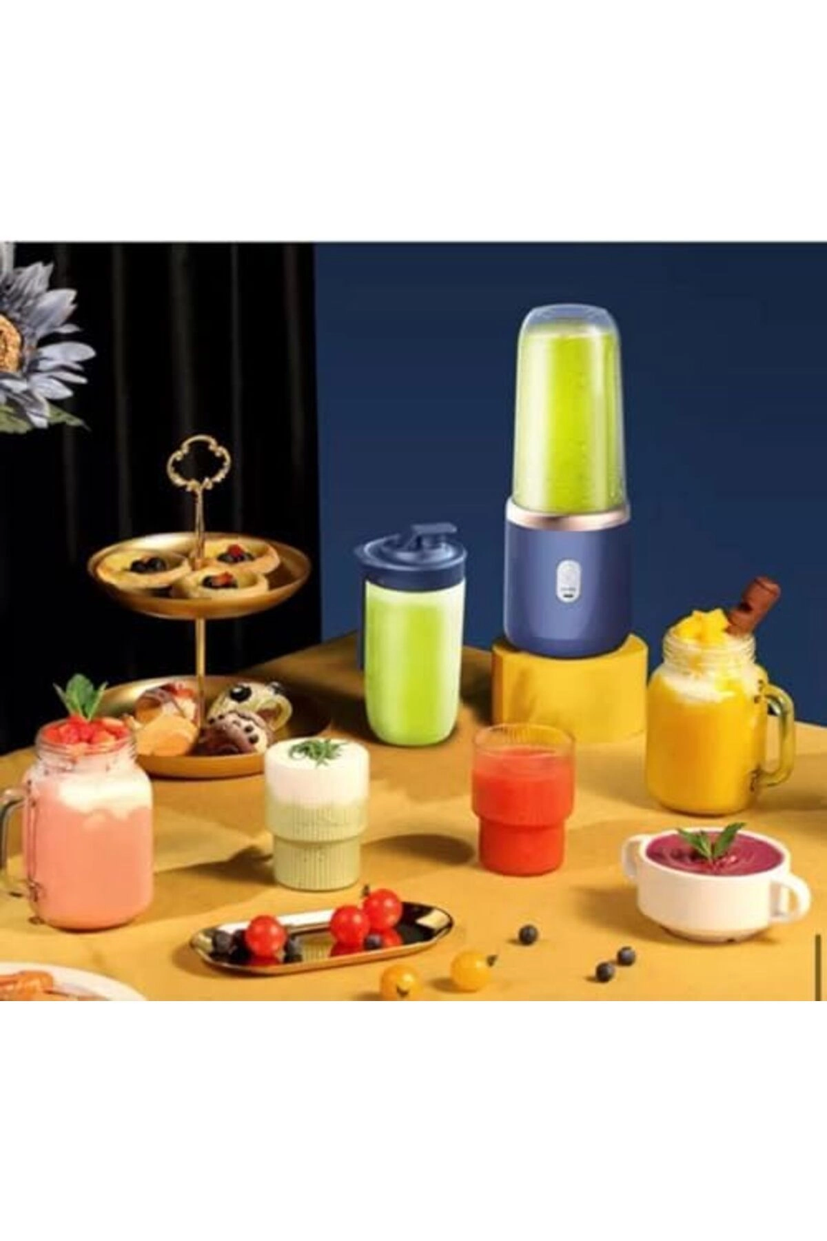 Portable Mini Blender - USB Rechargeable, 6-Blade