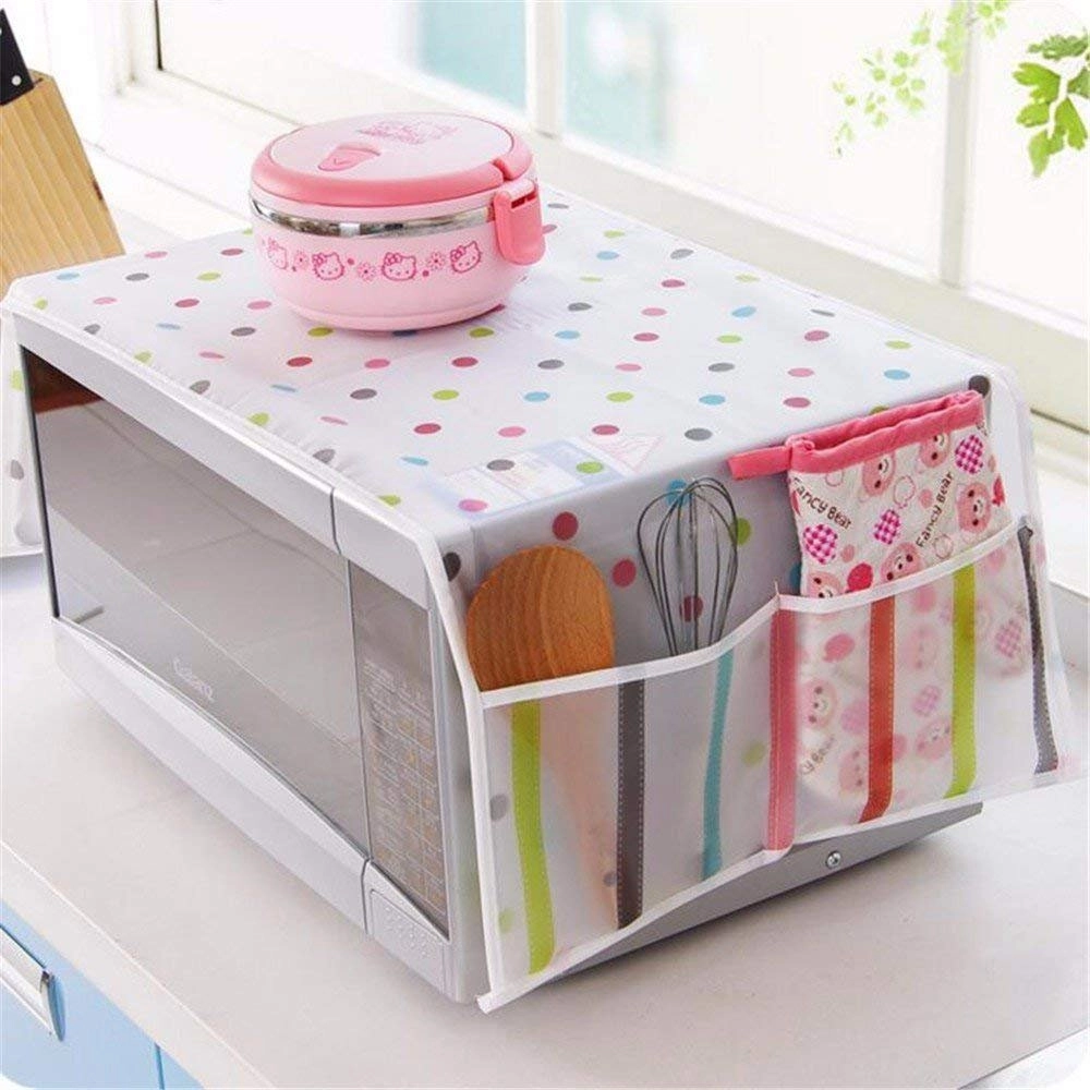 Max Home Microwave Oven Cover - Dustproof Multicolour 1 Pc