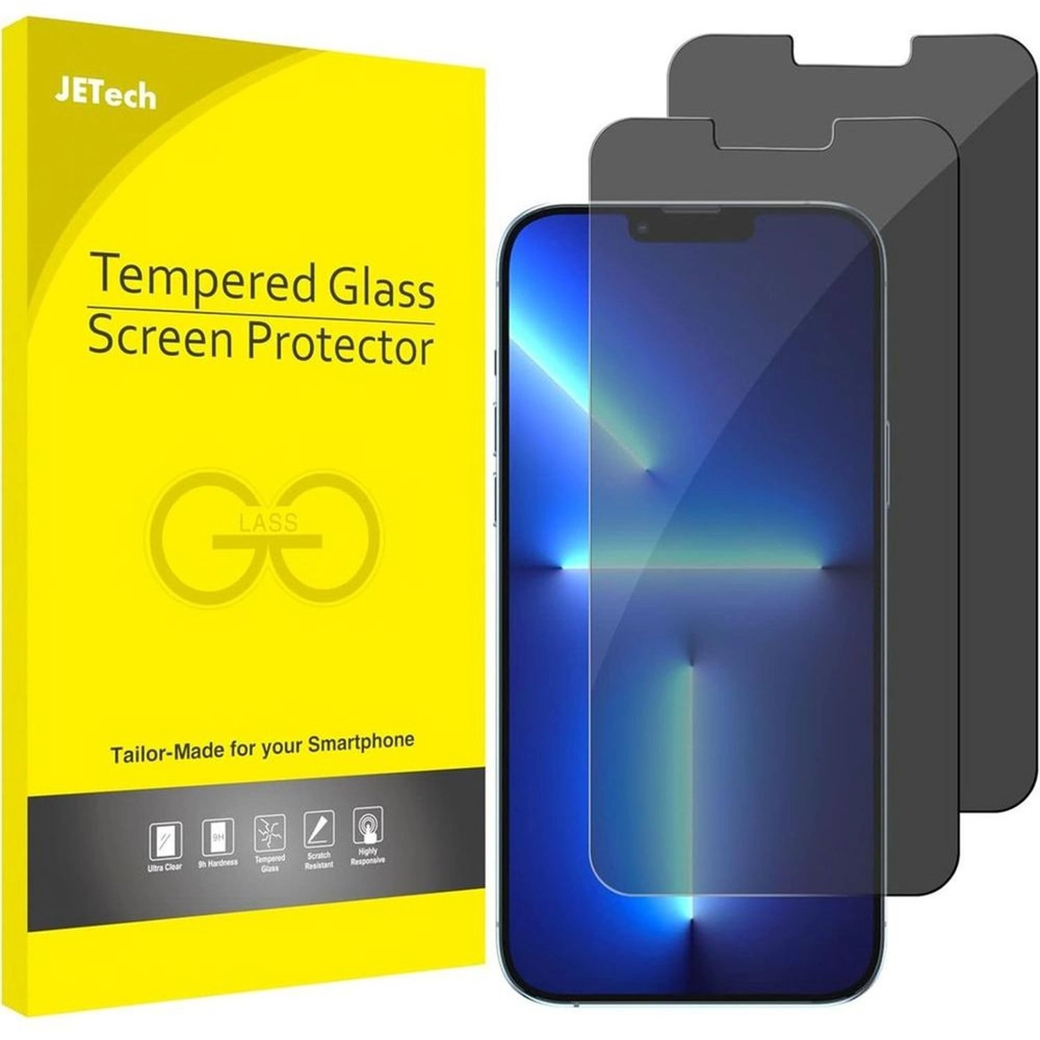 Symantec Privacy Tempered Glass Screen Protector for iPhone 13 Pro Max