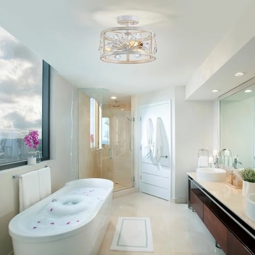 Crystal Leaf Chandelier