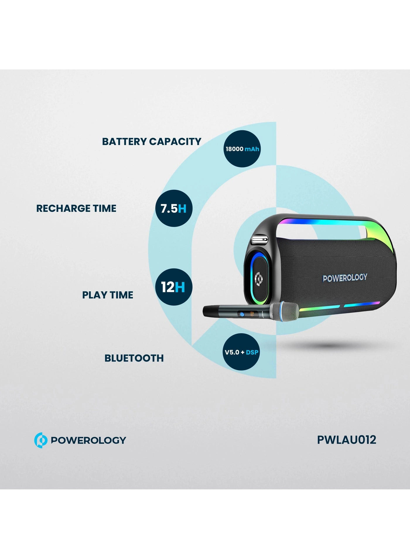 TWS Karaoke Speaker - Wireless Microphone 256GB 150W