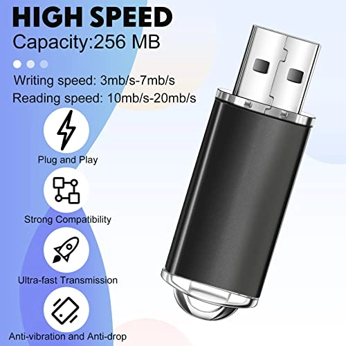 USB 2.0 Flash Drive - 256MB + Lanyard