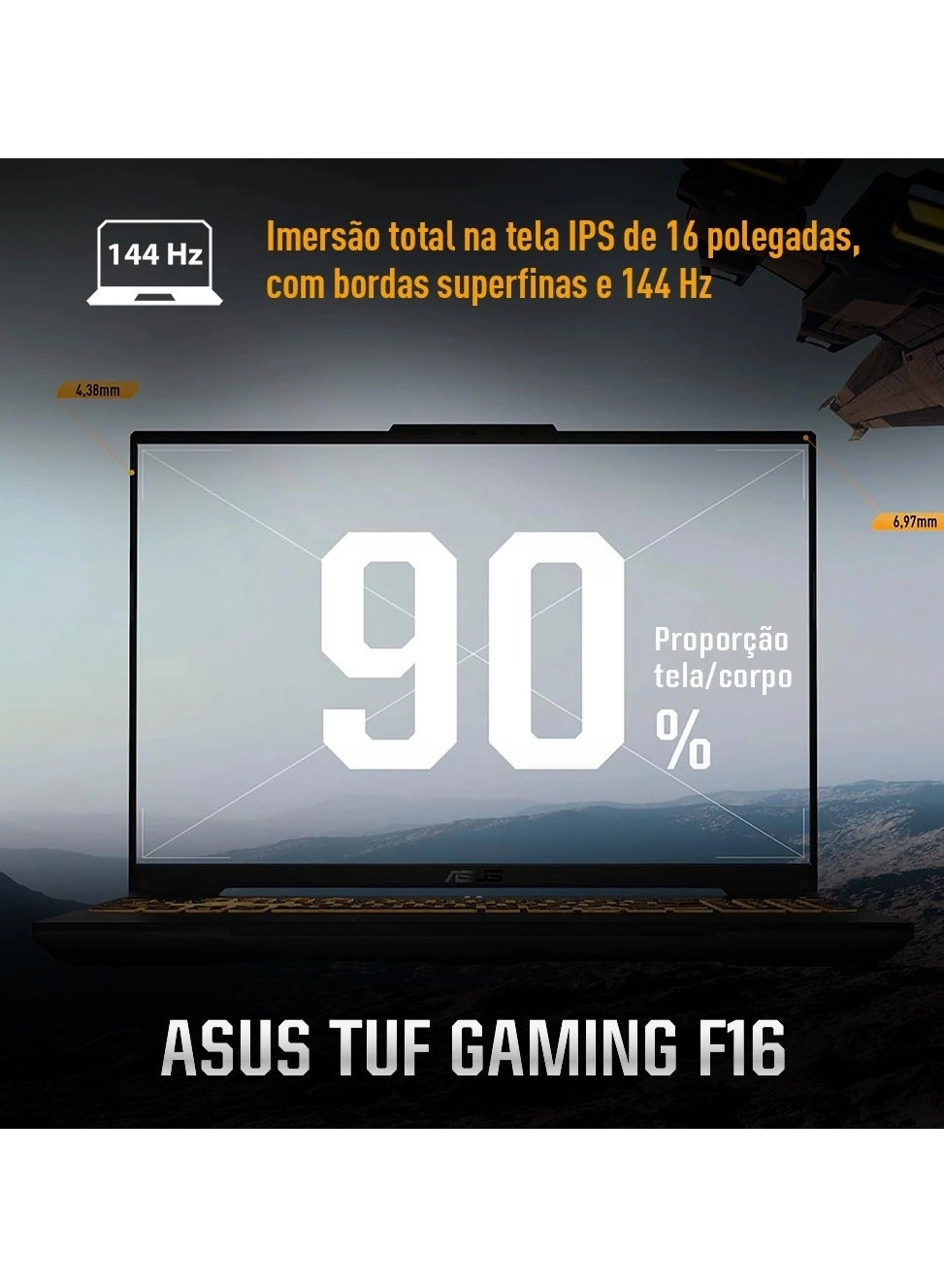 TUF Gaming F16 FX607VU-RL084AR - 16'' Core i7-13620H 16GB DDR5 512GB SSD