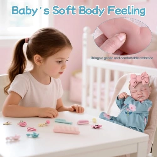 Reborn Baby Doll - 20" Vinyl Soft Cloth Body Ages 3+