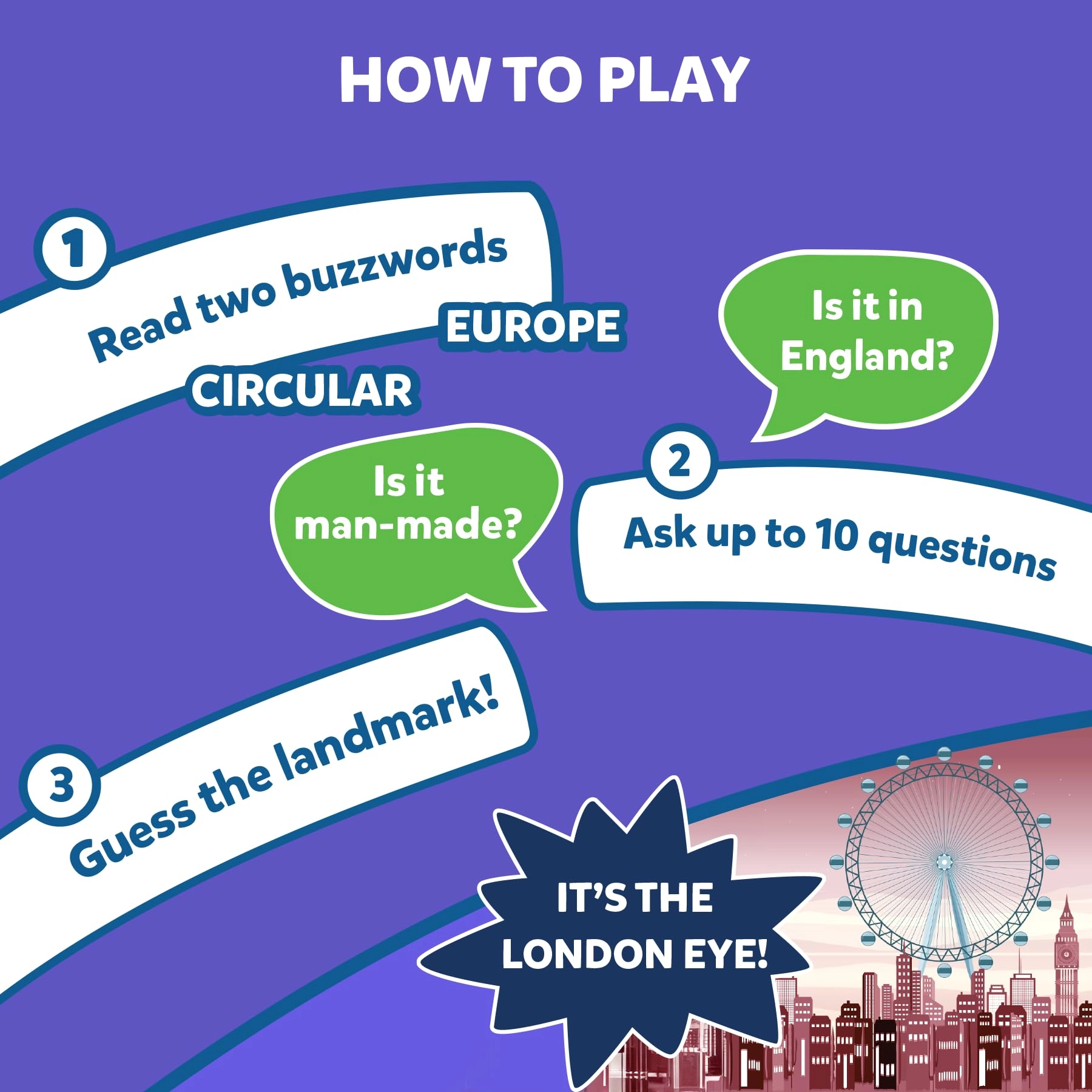 Guess in 10 Legendary Landmarks - Card Game