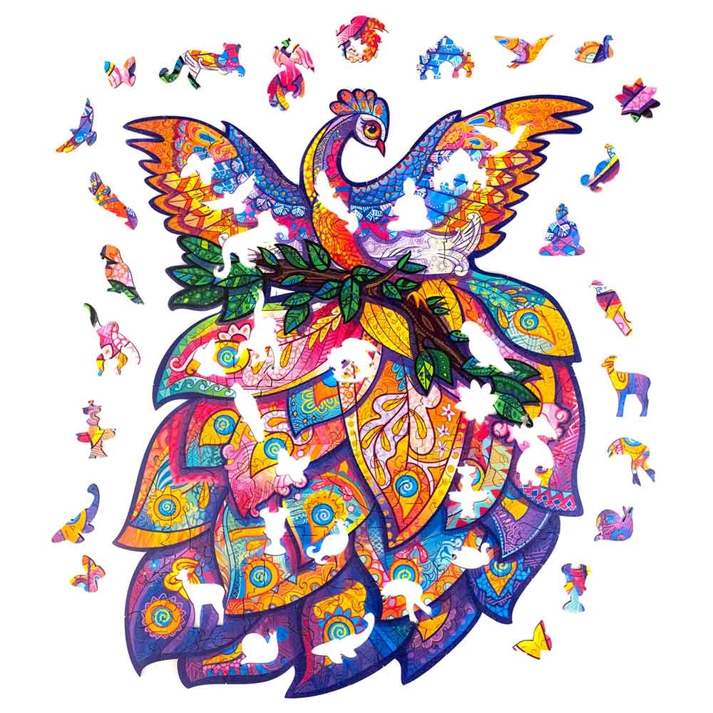 Fairy Bird Wooden Puzzle (4107390-BIRD_M) - 198 pcs