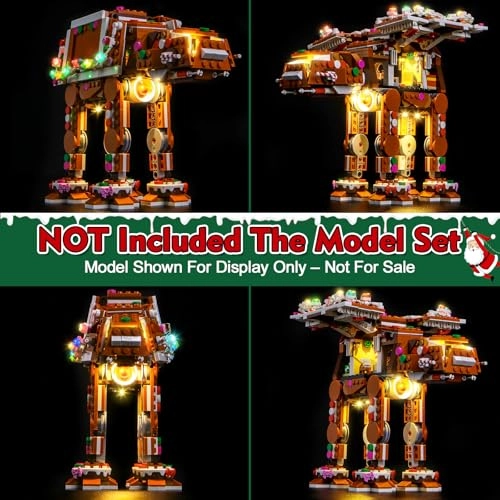 Light kit for LEGO Gingerbread AT-AT Walker 40806