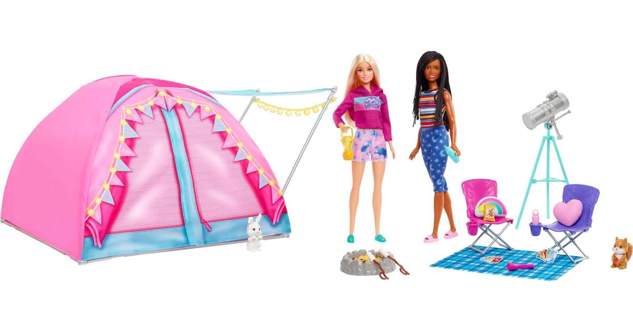 Camping Dolls - Malibu Brooklyn 10+ Accessories Ages 3+