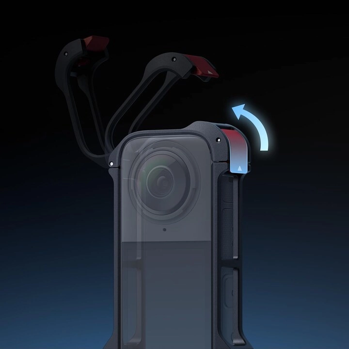 X4 - cold shoe foldout two-prong mount