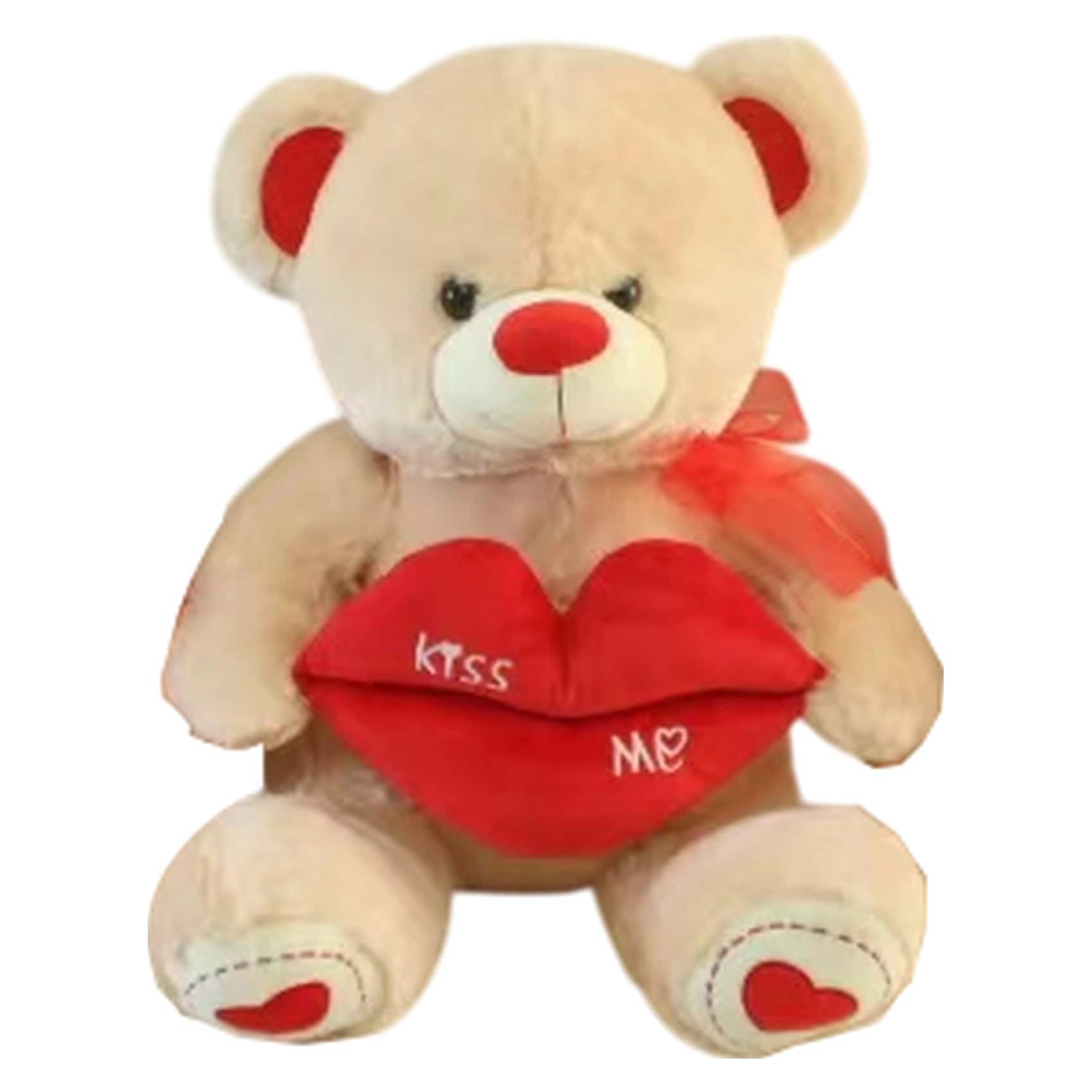 Carrefour Teddy With Heart Xj515 - 35 cm Plush