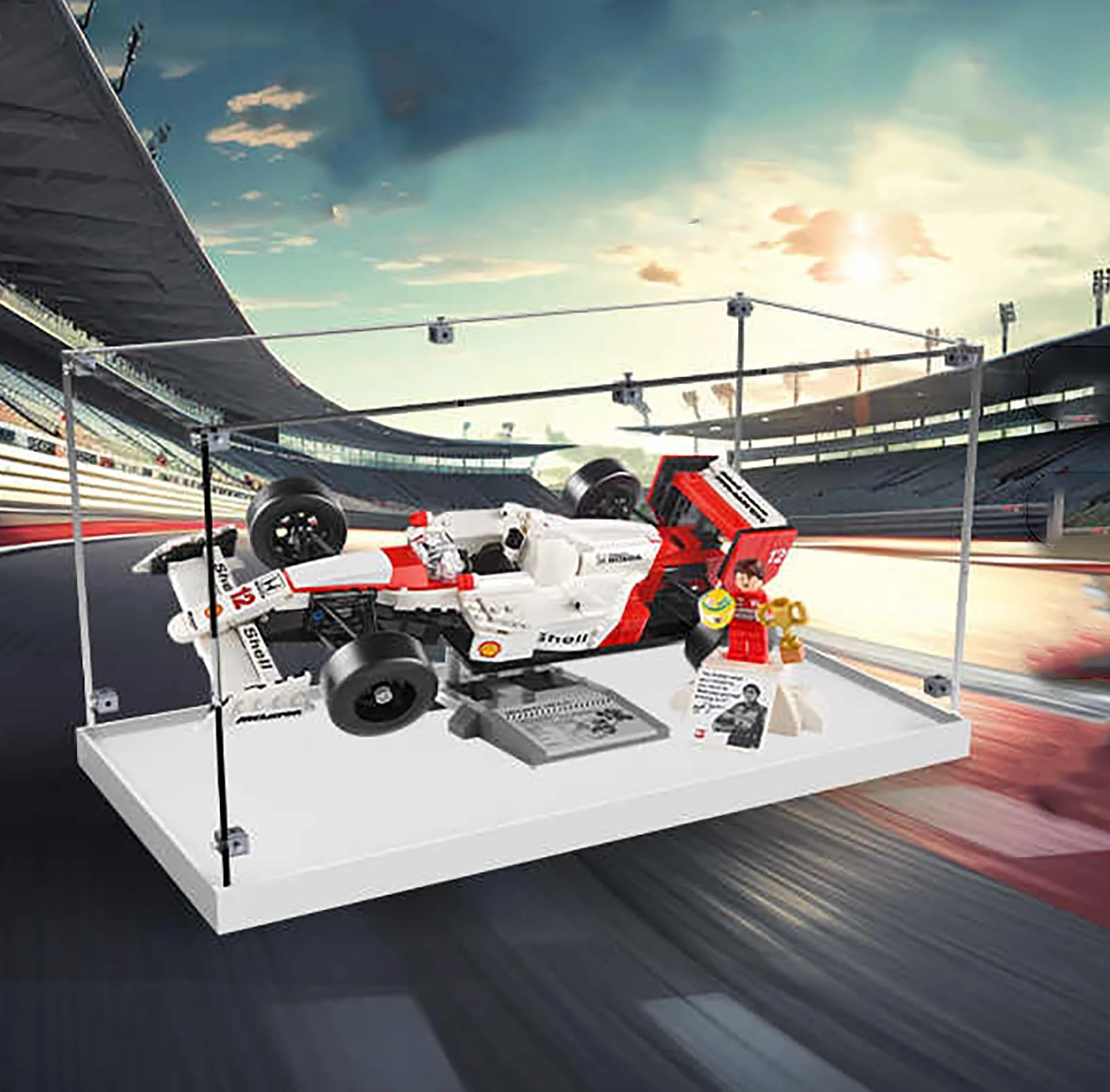 Generisch Acrylic Dustproof Display Case - 40 x 20 x 20 cm Transparent