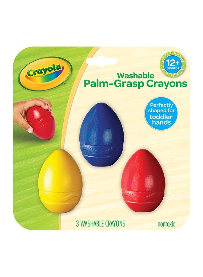 My First Palm Grip Crayons - 3 Pcs
