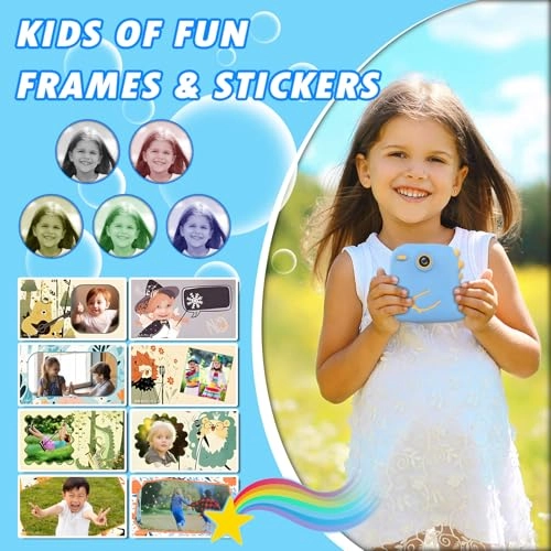 Kids Instant Digital Camera - 32GB 1080P Pink