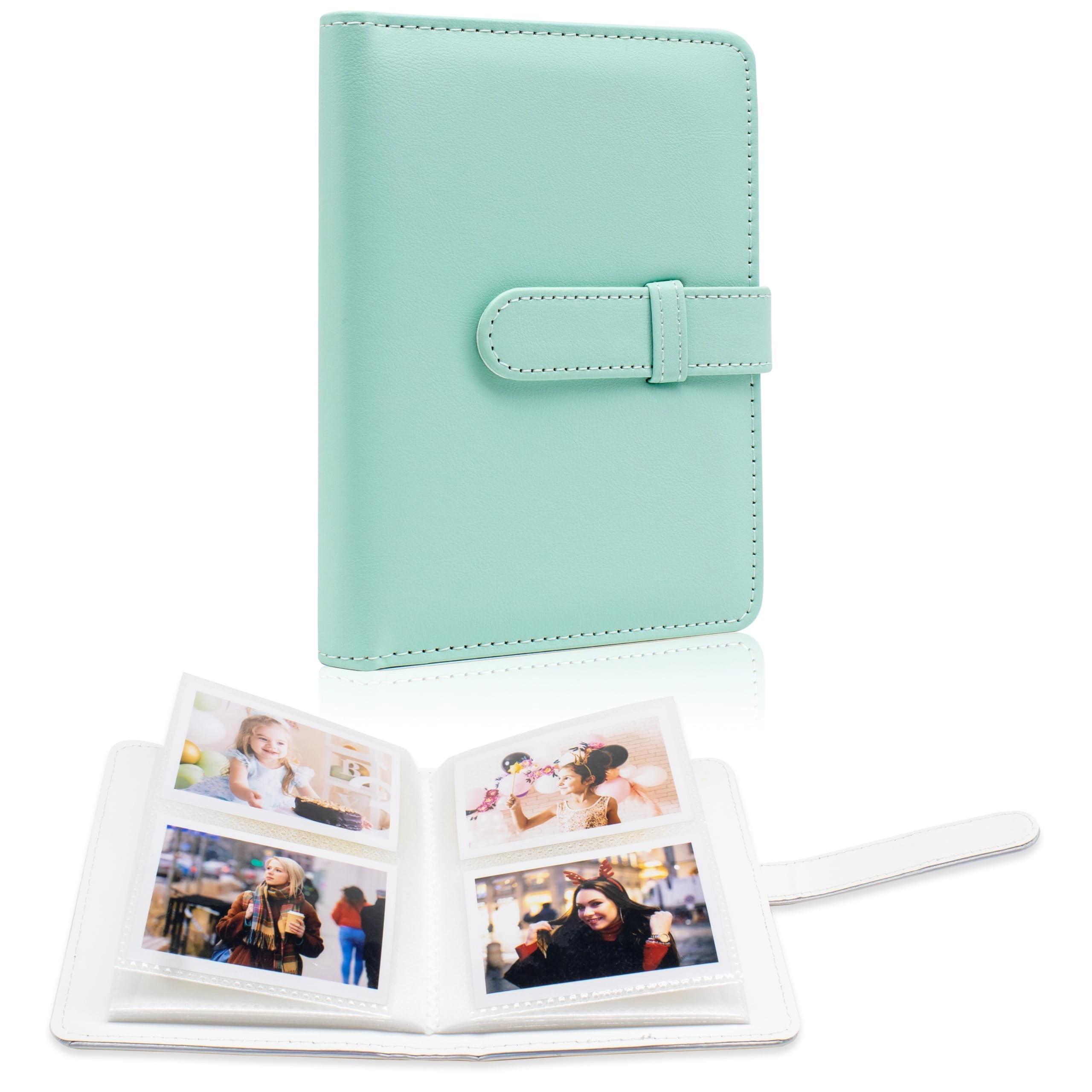 Hearoo 2x3" 64 Pockets PU Leather Photo Album