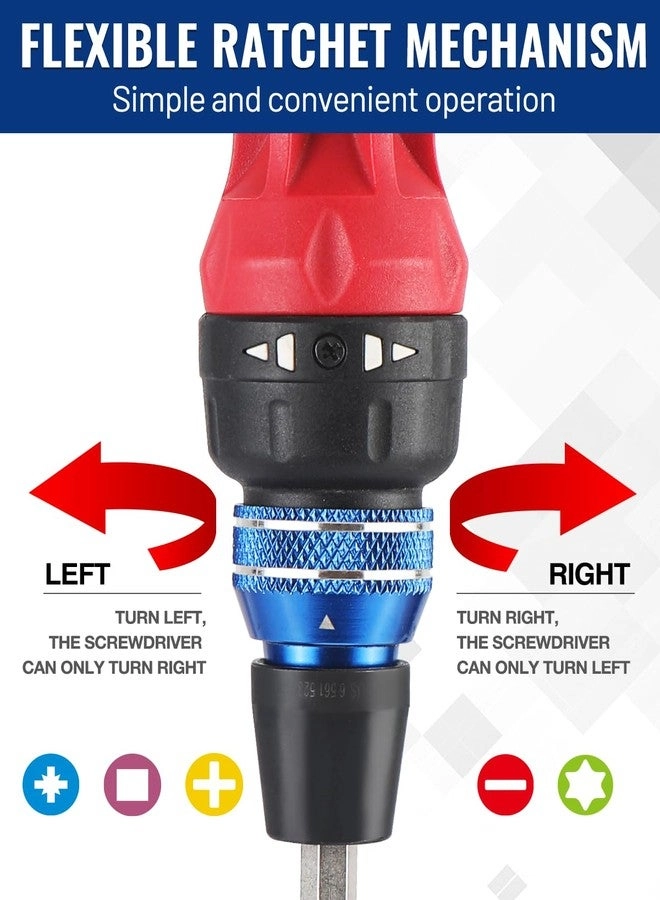 Ratcheting Multi-Bit Screwdriver Set
