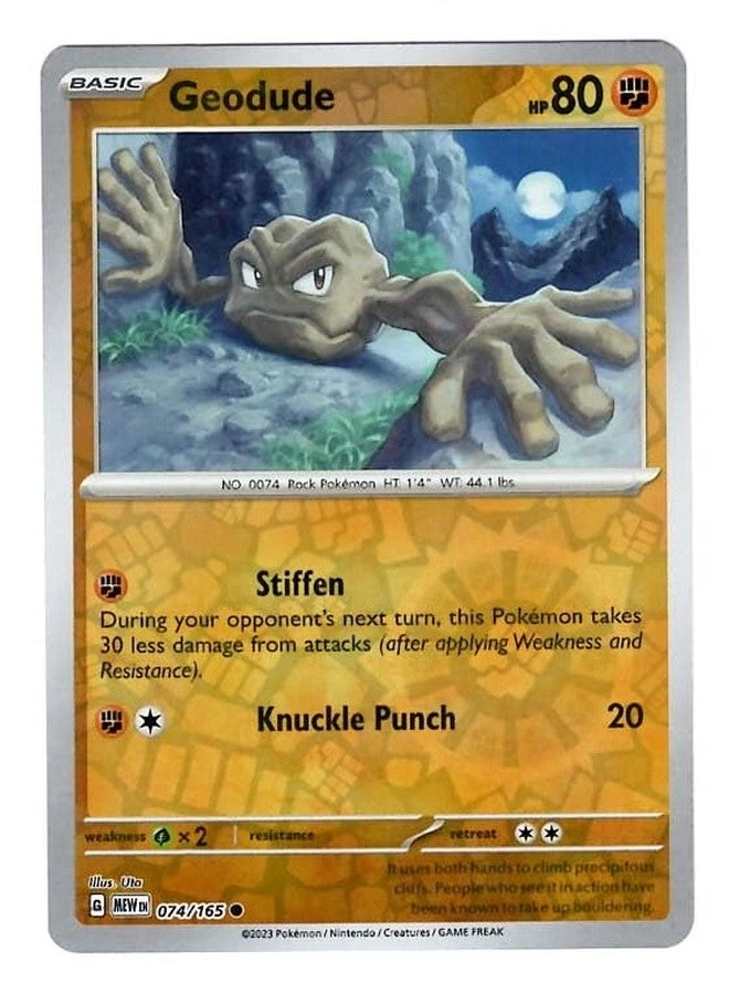Pokémon Geodude 074/165 - Reverse Foil