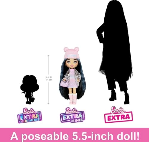 Barbie Extra Minis - 5.5-inch Winter Fashion Ages 3+