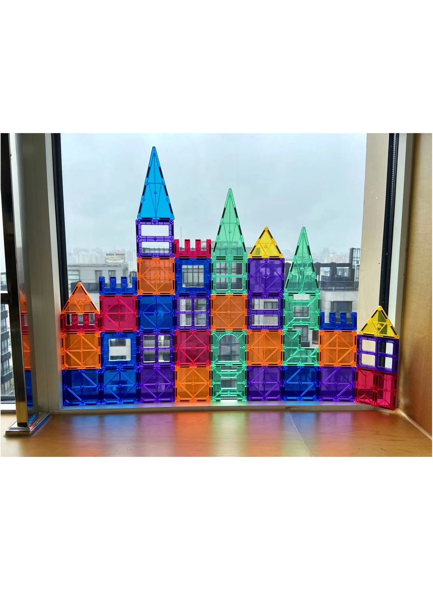 Magnetic Building Tiles Set - 3+ 78 pieces