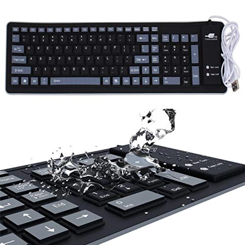 Foldable Soft Silicone Gaming Keyboard - Wired