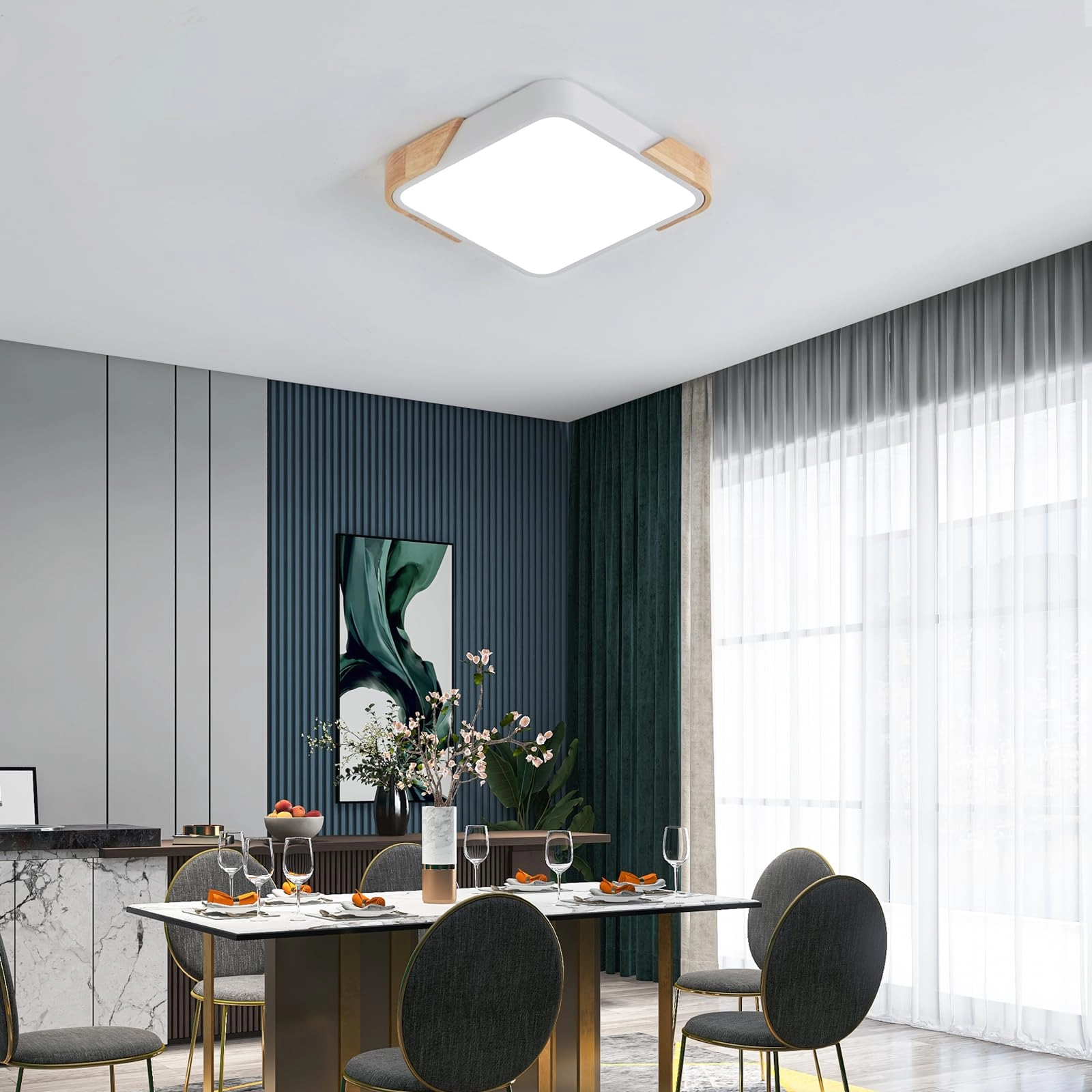 Flush Ceiling Light - 6000K 4000K 3000K Dimmable