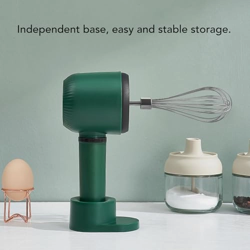 Cordless Hand Mixer - USB Rechargeable 1200mAh