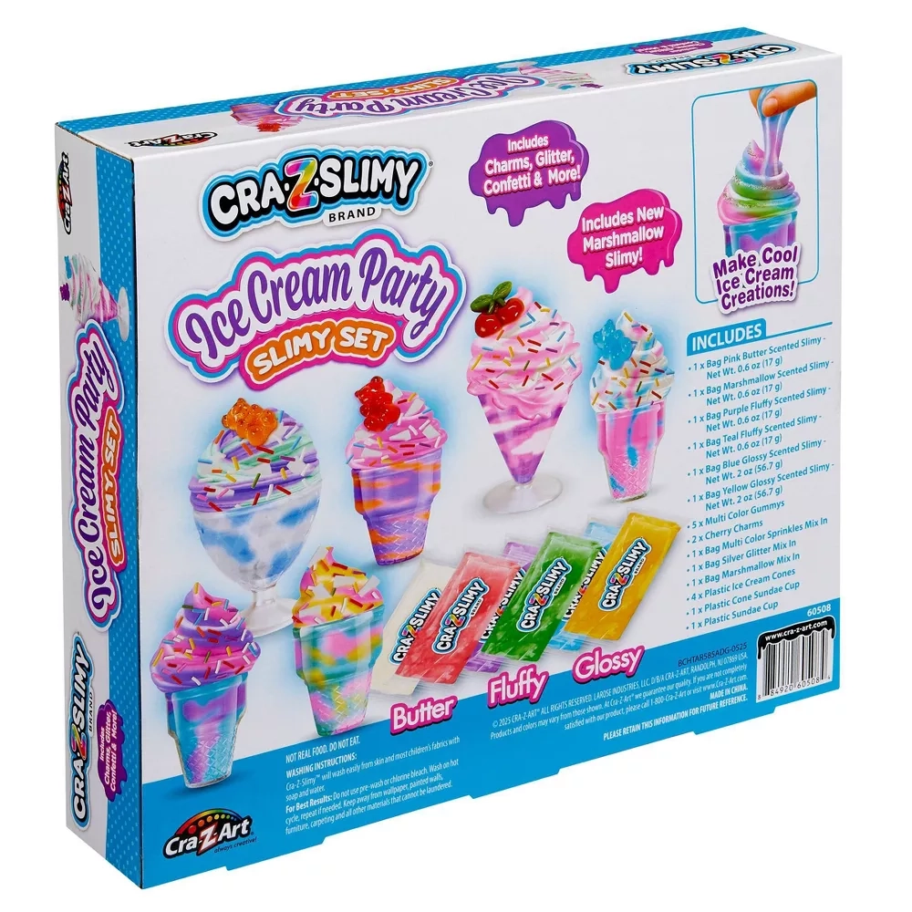 Ice Cream Party Slime Set - 6+ years