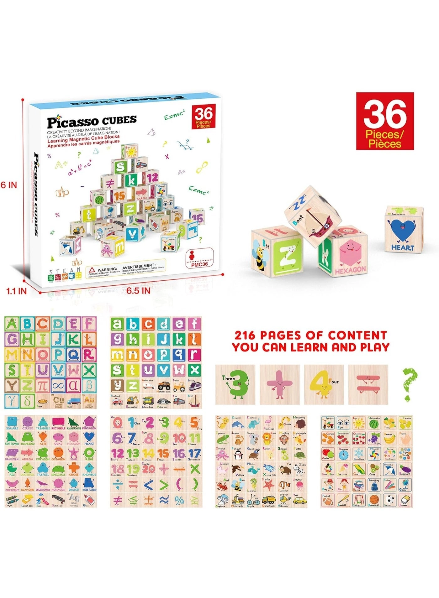 Magnetic Cubes - 3+ Years 36 pieces