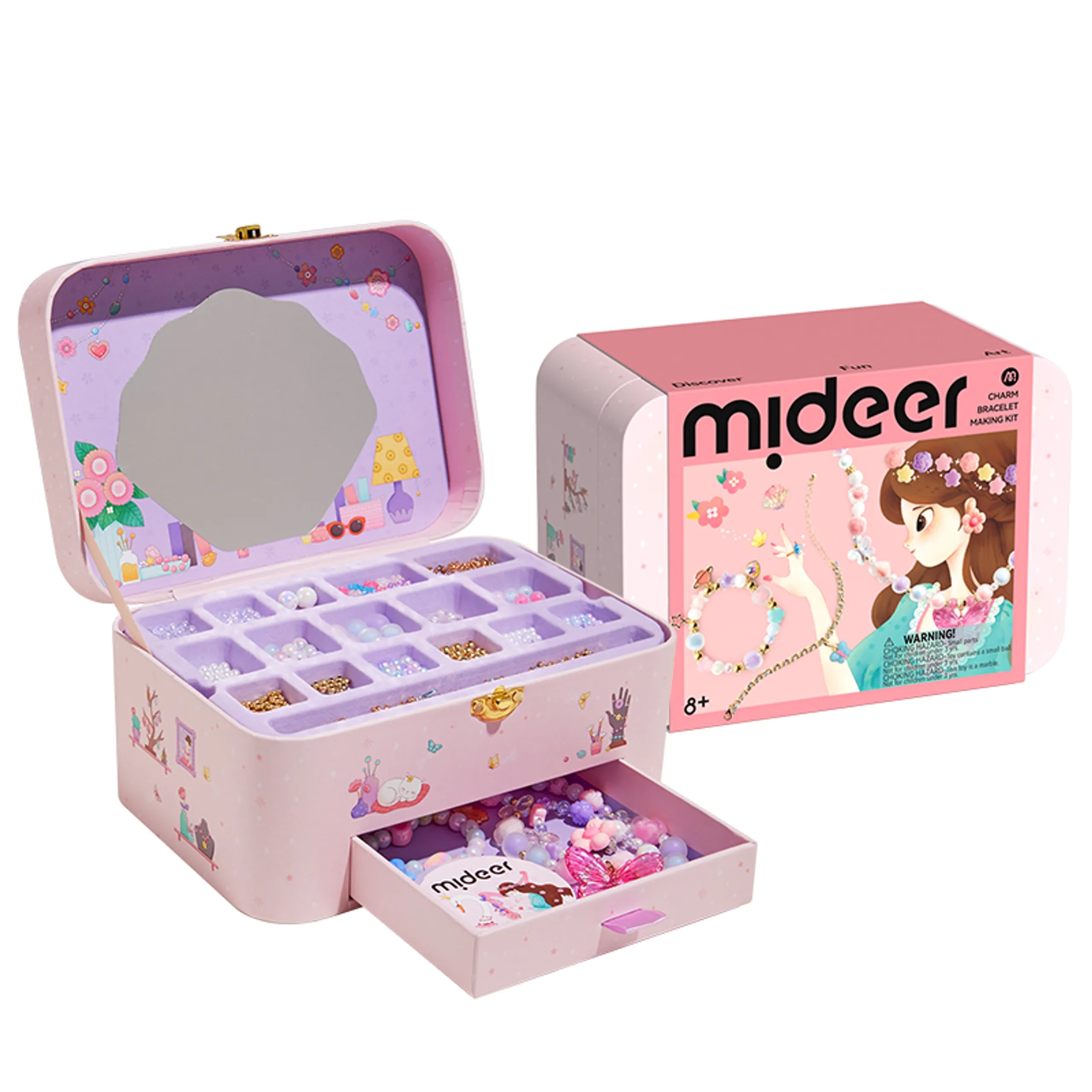 MIDEER Jewelry Craft Kit - Over 1200 Pieces Multi Colour 8+