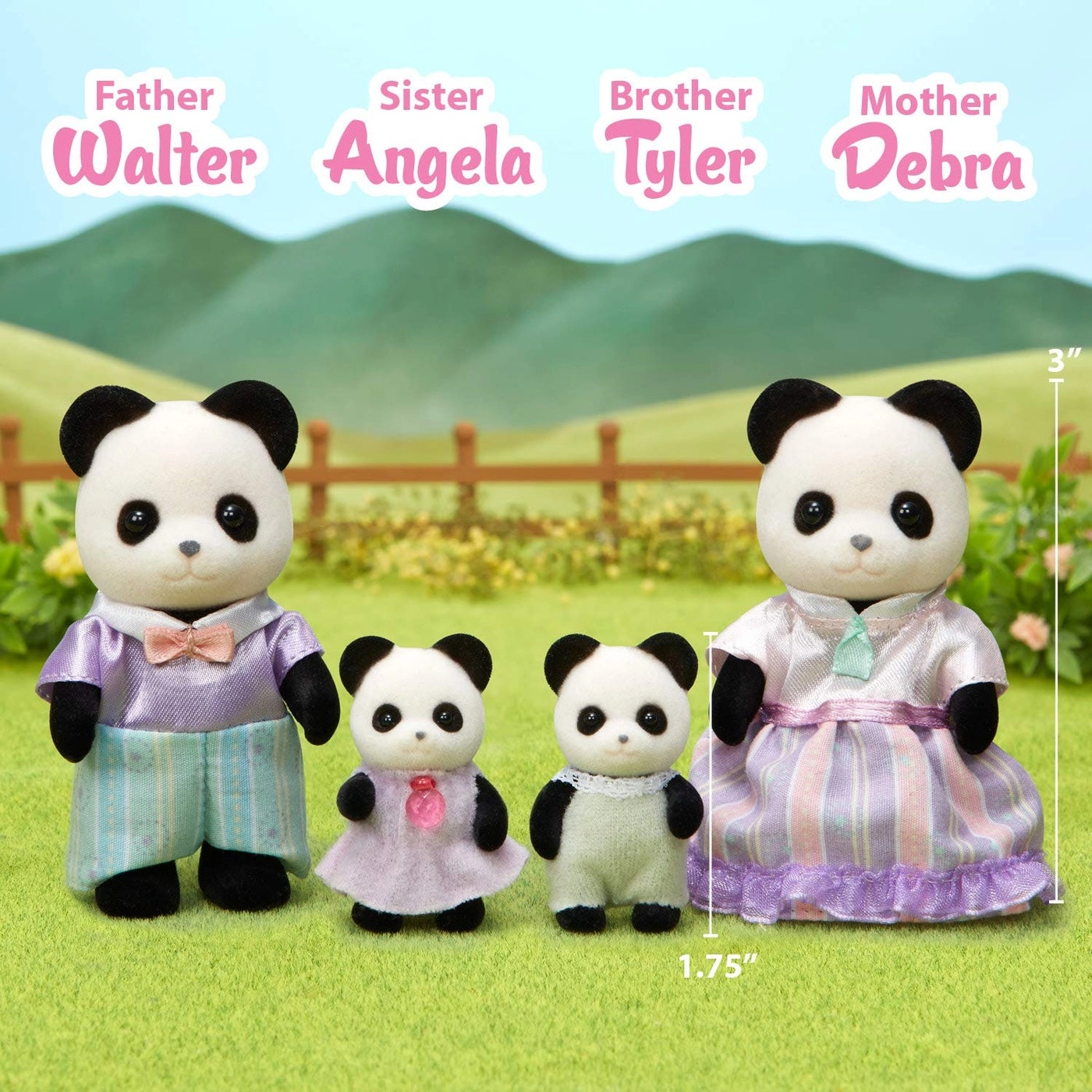 Pookie Panda Family - 4 Figures 3+ yrs