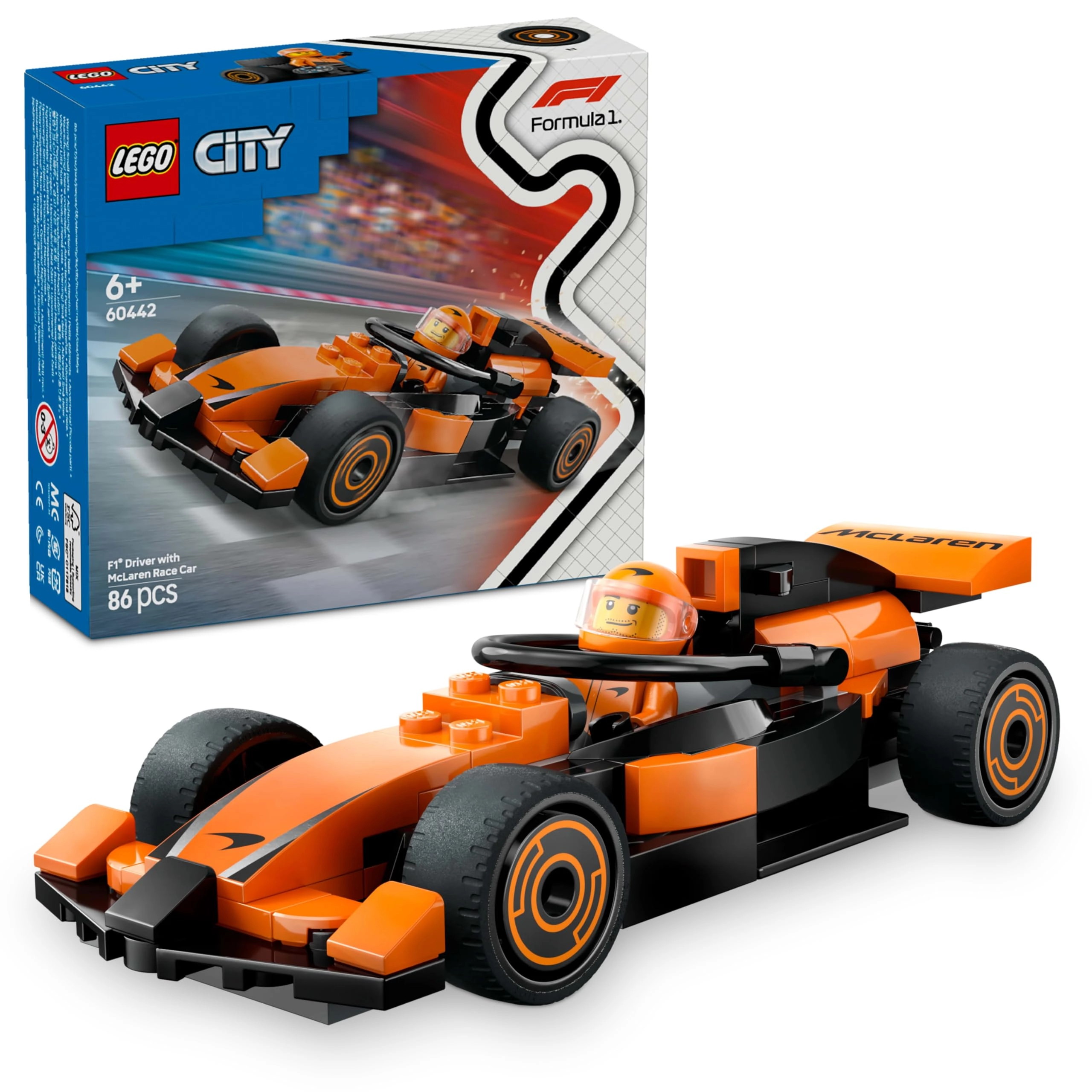 City F1 Driver With Mclaren Race Car (60442)