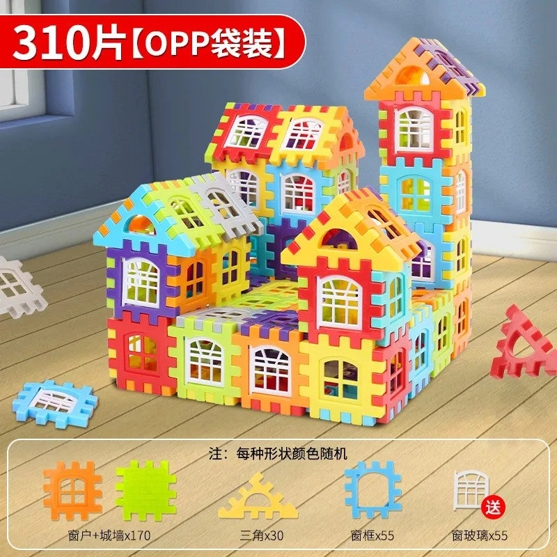 Large Plastic Building Blocks - 210 pcs