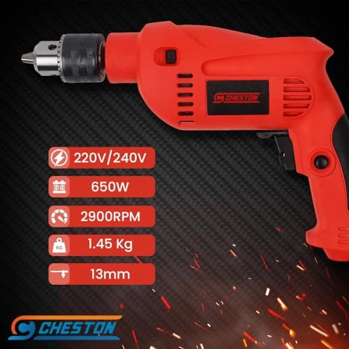 13mm Drill - 650W Reversible Variable Speed