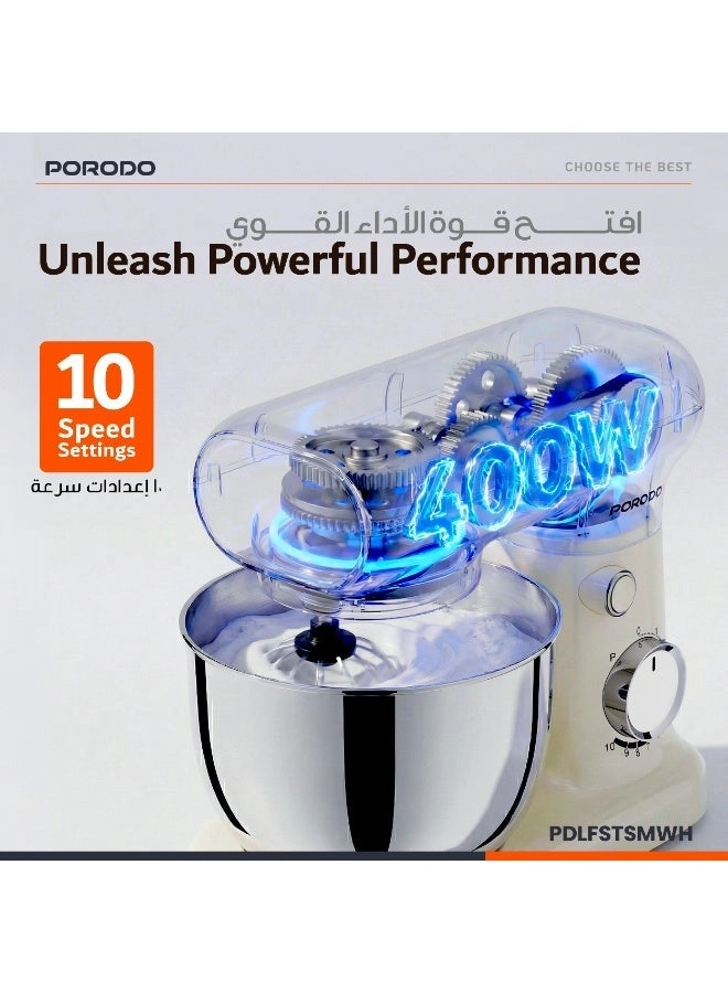 Tilt-Head Electric Household Stand Mixer - 2 L 400 W