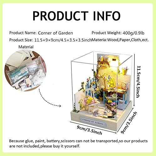 Miniature Wooden Dollhouse Furniture Kit - Creative Room 1:24
